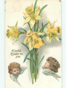 Divided-Back BEAUTIFUL ANGEL SCENE Great Postcard AB0053