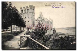 Old Postcard Segovia El Alcazar