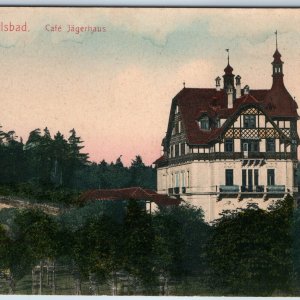 c1910s Karlsbad, Germany Café Jagerhaus Hunter's Hall Carlsbad Karlovy Vary A206