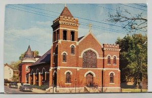 Waynesboro Pa St Andrew's Roman Catholic Church c1940s Postcard M2