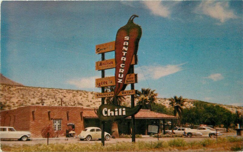 Automobiles Santa Cruz Chili Company Tumacacori Arizona Postcard Kits 20-9624