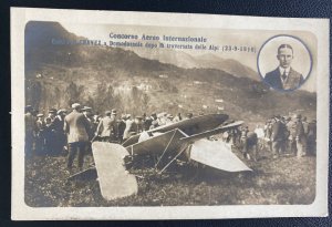 Mint Italy Real Picture Postcard International Aerial Race Cadufa Chavez 1910