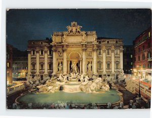 Postcard Nightly, Trevi Fountain, Rome, Italy