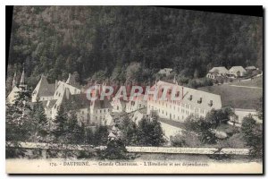 Old Postcard Dauphine Grande Chartreuse Hotellerie and dependancies