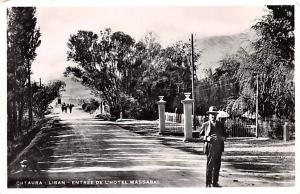 Chtaura, Lebanon Postcard, Carte Postale Entrée De L'Hotel Massabki Chtaura ...