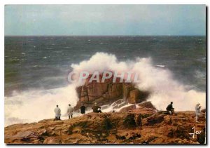 Modern Postcard The Colors Britain in Quiberon on Cote Sauvage Tempete