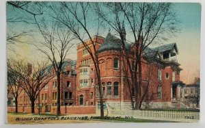 Fond du Lac Wisconsin Bishop Grafton's Residence 1915 to Beaver Dam Postcard T6