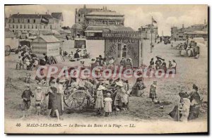 Old Postcard Malo les Bains The Office of the Baths and the Beach
