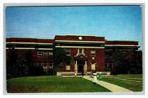 Vintage 1960's Postcard Library at Western Michigan College Kalamazoo Michigan