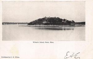 Onset Bay MA Wicket's Island E. C. White Publisher Postcard