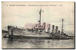 Postcard Old Boat L & # 39Ex Straslund aujourd & # 39hui Mulhouse