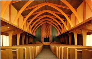 Sanctuary of Brethren in Christ Church, Upland CA Postcard S73