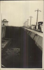 Panama Canal Locks c1915 Real Photo Postcard #2