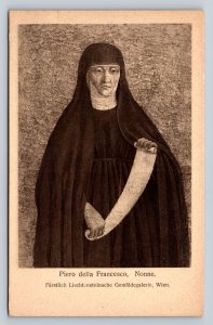 Madonna by Piero della Francesca at Vienna Austria Vintage Postcard 1261