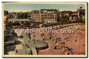 Old Postcard Dinard Le Petit Casino Hotels and La Digue