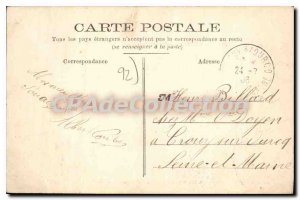 Old Postcard Neuilly Sur Seine Square and Statue Kellermann