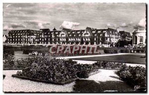 Old Postcard Deauville flowered beach normandy hotel and gardens