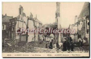 Postcard Old Albert (Somme) The Ruins