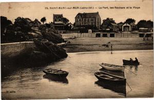 CPA St-MARC-sur-MER - Le Port les Rochers et la Plage (242668)