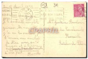 Old Postcard Nice Jetee Promenade Gardens and King Albert 1er