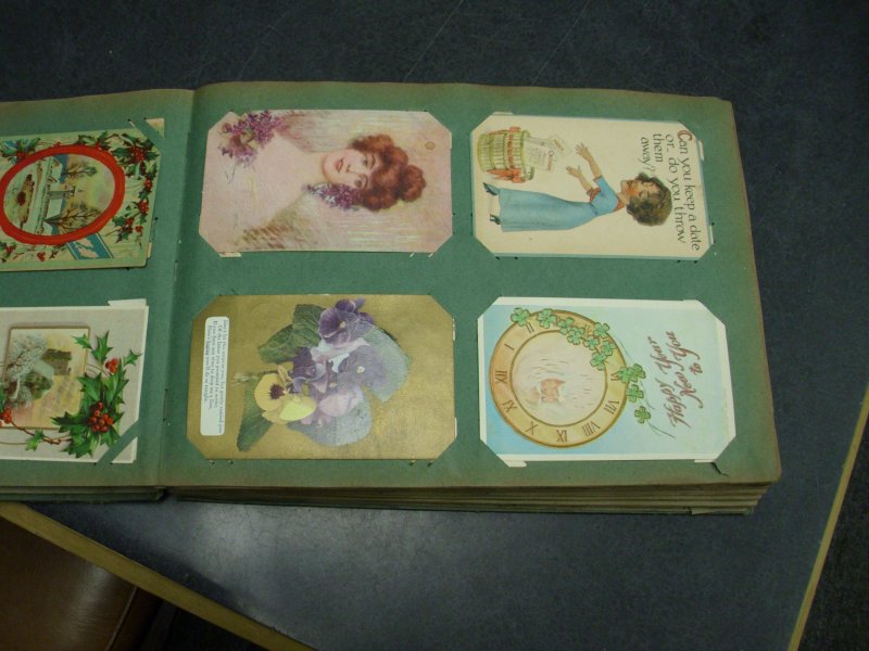 Antique Album of Holidays 296 Cards