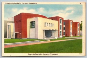Caracas  Venezuela  Liceo Andres Bello  Postcard