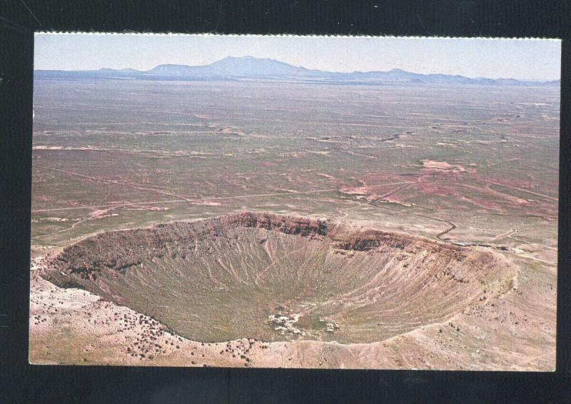 FLAGSTAFF & WINSLOW ARIZONA ROUTE 66 GREAT METEOR CRATER VINTAGE POSTCARD