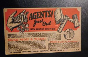 Mint USA Advertising Postcard Kristee MFG Co Akron OH Free Sample