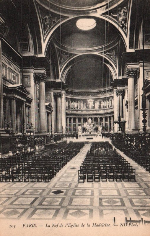 La Nef de l'Eglise de la Madeleine,Paris,France BIN