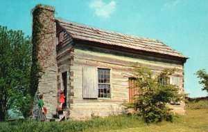 Vintage Postcard Bersheba Lincoln Cabin Homestead State Park Springfield KY