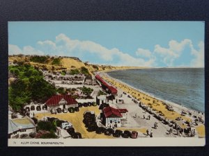 Dorset BOURNEMOUTH Alum Chine & BEACH HUTS / BUNGALOWS c1950s Postcard