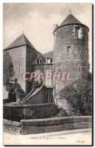 Old Postcard Chateau de Fougeres The Entree