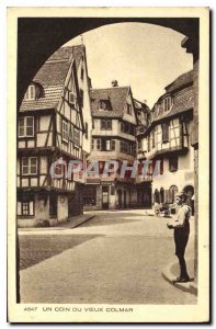 Old Postcard A corner of Old Colmar