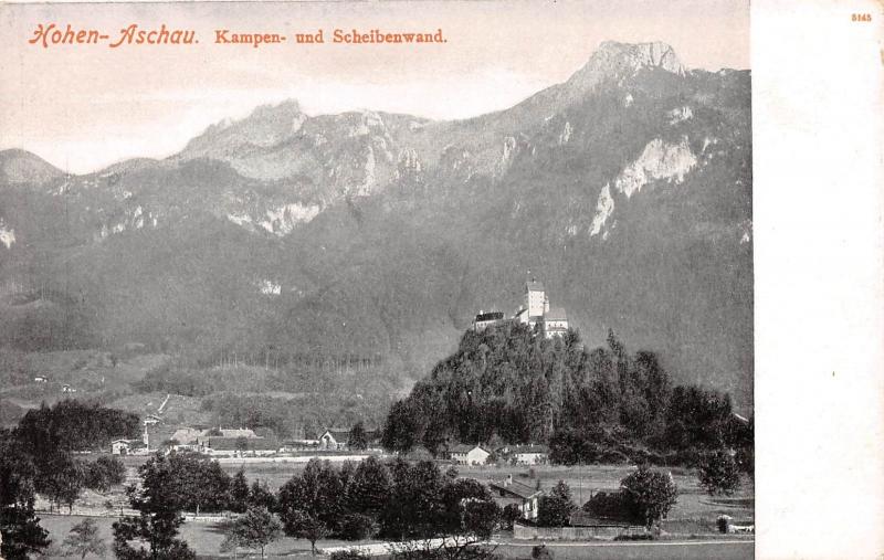 HOHEN-ASCHAU KAMPEN UND SCHEIBENDWAND GERMAN PHOTO POSTCARD c1900s