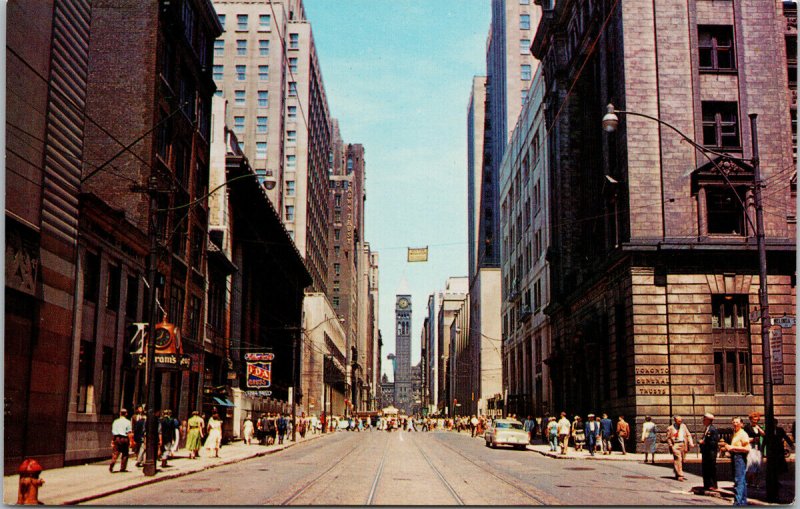 Bay Street Toronto ON Ontario City Hall Unused Vintage Postcard F30