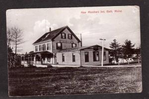 Bath ME Maine New Meadows Inn Hotel Postcard Post Card