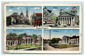 Early Aachen Germany Multi View Postcard