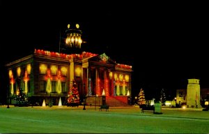 Canada Kitchener City Hall With Christmas Lighting