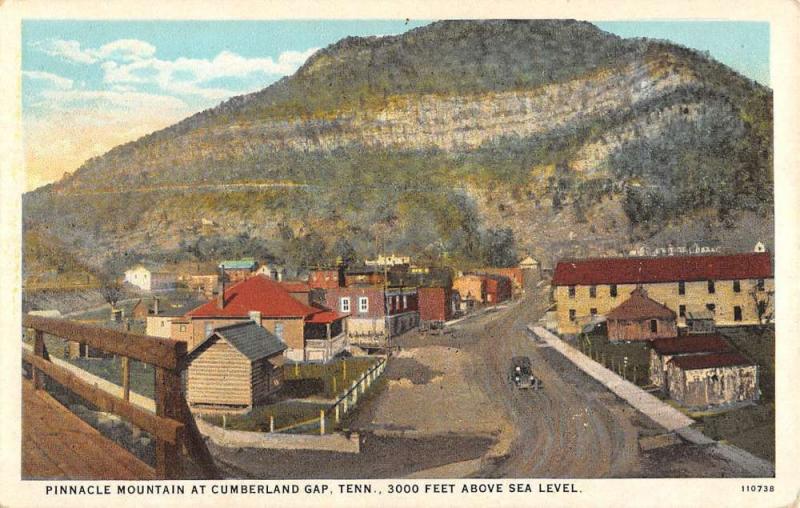 Cumberland Gap Tennessee Pinnacle Mountain Antique Postcard K104787