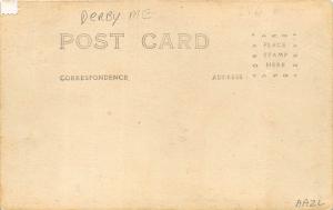 Derby ME Railroad Station Train Depot RPPC Postcard