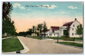 1910 Alta Vista Ave. Exterior Building Waterloo Iowa IA Vintage Antique Postcard