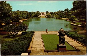 Fine Arts Gardens and Lake, Cleveland OH Museum of Art Vintage Postcard F42