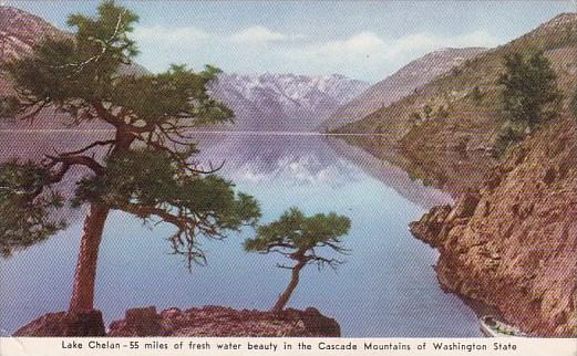 Washington Lake Chelan 55 Miles Of Fresh Water Beauty In The Cascade Mountain...