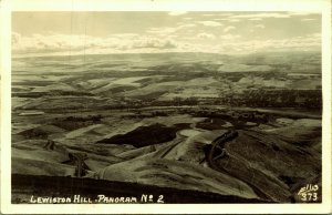 RPPC Lewiston Hill Panorama No 2 Idaho Real Photo Postcard Ellis PM 1950