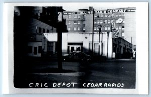 Cedar Rapids Iowa IA Postcard RPPC Photo Cric Depot Collins Radio Company c1910s