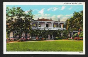 Lawn View Elmscourt Mansion Natchez Mississippi Unused c1936