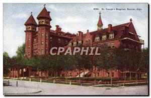 Postcard Old Colorado St Joseph & # 39s Hospital Denver