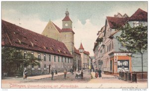 GOTTINGEN, Lower Saxony, Germany, PU-1912; Gronerthorstrasse Mit Marienkirche