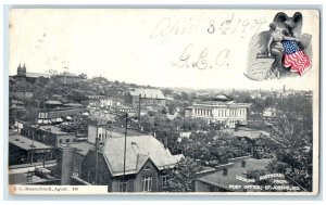 1904 Looking Northeast From Post Office St. Joseph Missouri MO Antique Postcard 