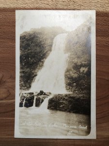 1919 Vintage RPPC Panama Canal Postcard Early Waterfall Lake Landscape Unposted